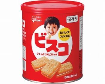 江崎グリコ/ビスコ保存缶 / 12275　5枚×6