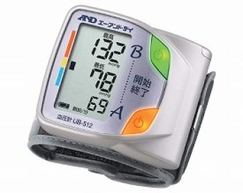 エー・アンド・ディ/手首式ツインメモリ血圧計 / UB-512