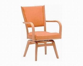 カリモク家具販売西宮営業所/肘掛椅子（回転式）　合成皮革モデル　CT734WS / セーヌブラウン