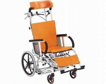松永製作所/介助用リクライニング車椅子　マイチルト　MH-4R / N-1（オレンジ）