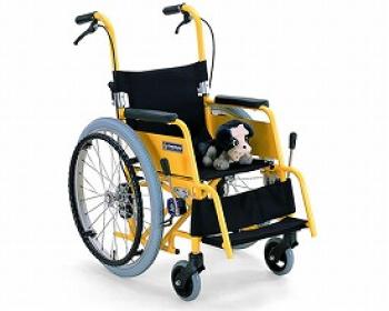 カワムラサイクル/アルミ自走車いす　子供用　KACB32　 / フレームイエロー