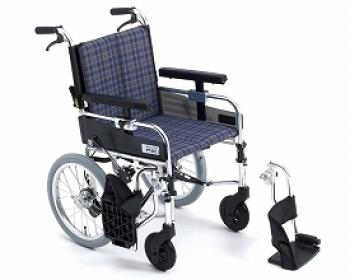 ミキ/アルミ介助式車椅子　MYU-166JDSW（μ-C3）　μシリーズ / 座幅38cm　#A-2