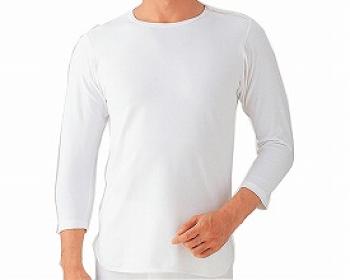グンゼ/紳士用7分袖肩開きシャツ / HW1308　ホワイト　M