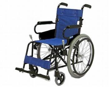 片山車椅子製作所/ファミリーチェア　介助ブレーキ付 / KW-205　ブルー