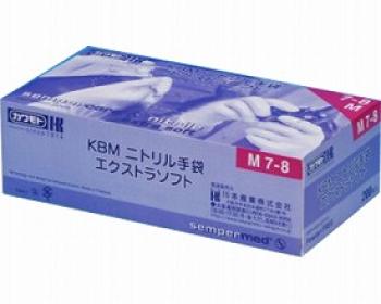 川本産業/KBMニトリル手袋エクストラソフト　200枚 / 025-140520-00　M