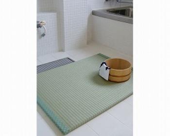 アンツ/洗える畳　浴座 / 520360　市松柄ブルー