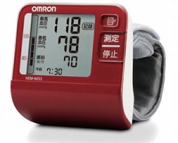 オムロンヘルスケア/オムロン　デジタル自動血圧計 / HEM-6053　レッド