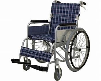ヤマトヒューマン/折りたたみ式アルミ車椅子　ドラム式介助ブレーキ付 / YFWC-980BKDR