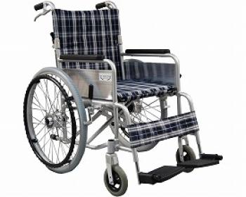 ヤマトヒューマン/折りたたみ式アルミ車椅子 / YFWC-980NV（DR）　ネイビー