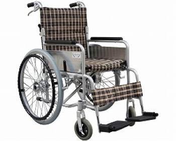 ヤマトヒューマン/折りたたみ式アルミ車椅子 / YFWC-980BR（DR）　ブラウン