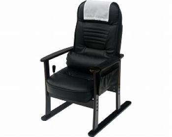 ヤマソロ/肘付き高座椅子 / 83-885　ブラックレザー