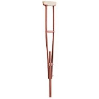 赤井/木製カラー伸縮松葉杖　2本組 / 2198　中　ピンク
