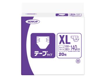 ネピアテンダー/ネピアテンダーテープタイプＸＬ20枚×2袋入　1ケース