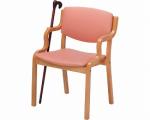 福祉用椅子　PDチェア（同色2脚セット） / PD-5005S　ライトピンク