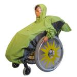 車椅子用レインコート　アクトフリージュニアN / グリーンベース