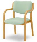 福祉木椅子　リーズチェア / MN-V　グリーン