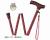 折りたたみ杖　プロムナードステッキ　太型パイプL（男性向き）　専用ケース付 / T-0906BL グリーン01