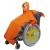 車椅子用レインコート　アクトフリージュニアN / オレンジベース01