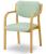 福祉木椅子　リーズチェア / MN-V　グリーン01